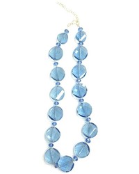 Pear Tree Paper And Gifts Blue Crystal Necklace