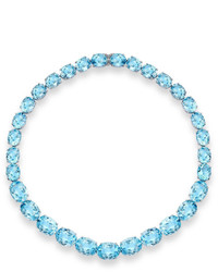 Kiki McDonough Special Addition Collection Blue Topaz Necklace In 18k White Gold