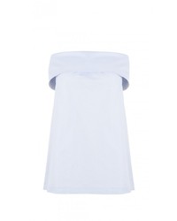Tibi Papermache Knit Off The Shoulder Top
