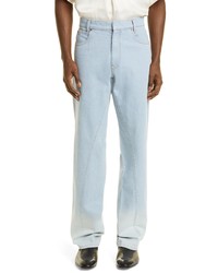 Bianca Saunders Life Straight Leg Jeans In Blue Gradient At Nordstrom