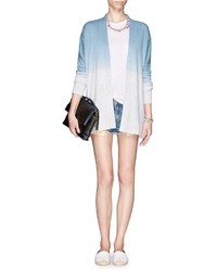 Nobrand Dip Dye Open Front Wool Cashmere Cardigan