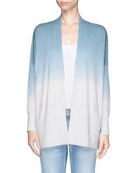 Nobrand Dip Dye Open Front Wool Cashmere Cardigan