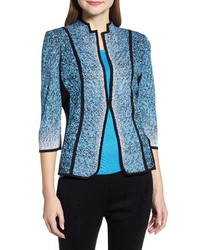 Ming Wang Abstract Ombre Pattern Jacket
