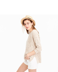 J.Crew Oversized Marled Sweater In Cotton Linen