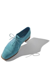 Light Blue Oxford Shoes