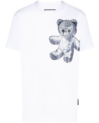 Philipp Plein Teddy Bear Paisley Print T Shirt