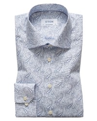 Eton Contemporary Fit Paisley Dress Shirt