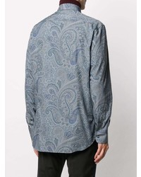 Etro Long Sleeved Paisley Print Shirt