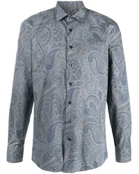 Etro Long Sleeved Paisley Print Shirt