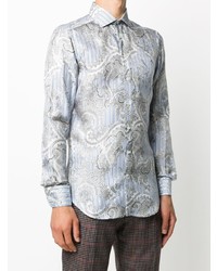 Etro Mixed Print Silk Shirt