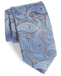 David Donahue Paisley Floral Silk Tie
