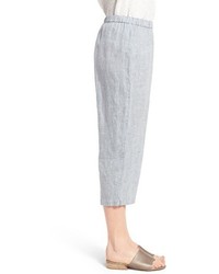 Eileen Fisher Organic Linen Straight Leg Crop Pants