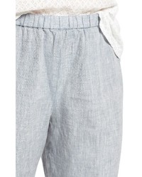 Eileen Fisher Organic Linen Straight Leg Crop Pants