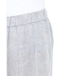 Eileen Fisher Plus Size Organic Handkerchief Linen Crop Pants