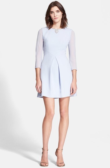 ted baker pale blue dress