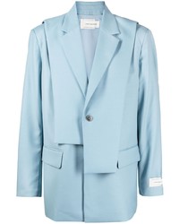 Feng Chen Wang Patchwork Design Single Breasted Blazer