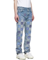 Amiri Blue Bandana Jeans