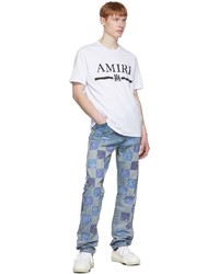 Amiri Blue Bandana Jeans