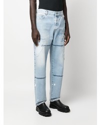 Marcelo Burlon County of Milan Distressed Patchwork Jeans