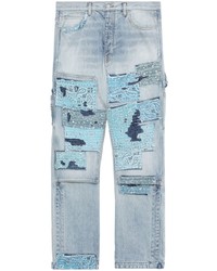 Amiri High Rise Patchwork Detail Jeans