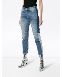 Golden Goose Deluxe Brand Mid Rise Patchwork Jeans