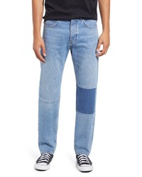 Frame Modern Blocking Straight Leg Denim Jeans
