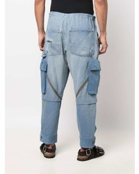 Greg Lauren Panelled Tapered Jeans
