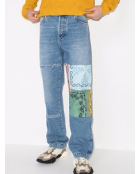 Marcelo Burlon County of Milan Patchwork Bandana Jeans