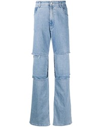 Raf Simons Patchwork Bootcut Jeans