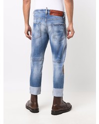 DSQUARED2 Patchwork Cropped Jeans