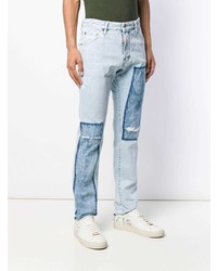 DSQUARED2 Patchwork Detailed Straight Jeans