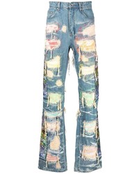 Who Decides War Patchwork Distressed Jeans