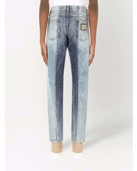 Dolce & Gabbana Regular Fit Patchwork Jeans