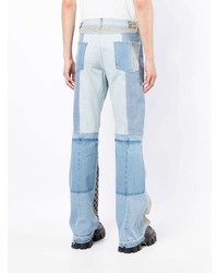 Misbhv Upcycled Monogram Patchwork Jeans