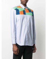Comme Des Garcons SHIRT Comme Des Garons Shirt Patchwork Stripe Cotton Shirt