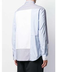 McQ Alexander McQueen Geometric Contrast Panel Shirt