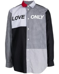 Ports V Love Only Patchwork Design Shirt
