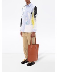 JW Anderson Panelled Anchor Appliqu Shirt