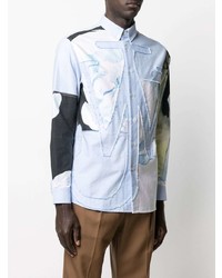 JW Anderson Patchwork Design Long Sleeve Shirt
