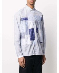 Junya Watanabe MAN Patchwork Striped Cotton Shirt