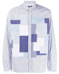 Junya Watanabe MAN Patchwork Striped Cotton Shirt