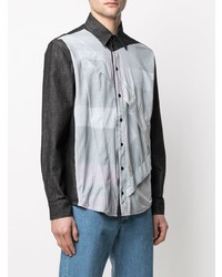 Koché Perforated Panel Cotton Shirt