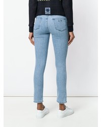 Mr & Mrs Italy Patched Cropped Skinny Jeans
