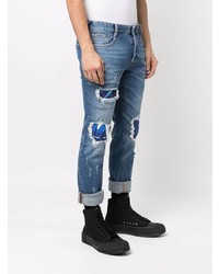 Just Cavalli Ripped Detailed Skinny Jeans