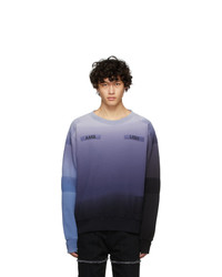 Light Blue Patchwork Sweatshirt