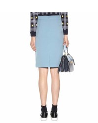 Miu Miu Wool Blend Pencil Skirt