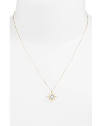 Anzie Aztec Topaz Diamond Starburst Pendant Necklace