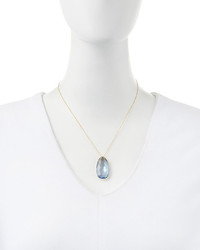 Suzanne Kalan Kalan By Pear English Blue Quartz Pendant Necklace