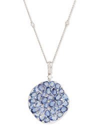 Rina Limor Fine Jewelry Rina Limor Signature Slice Cut Sapphire Diamond Pendant Necklace