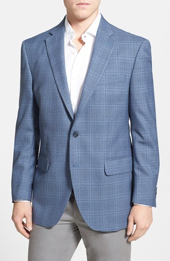 Peter Millar Classic Fit Plaid Wool Sportcoat, $595 | Nordstrom | Lookastic
